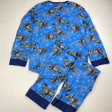 Load image into Gallery viewer, Boys SKYLANDERS, cotton all-in-one pyjamas, small marks, FUC, size 7,