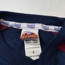 Load image into Gallery viewer, unisex AFL Official, Melbourne Demons fleece lined sweater / jumper, EUC, size 4,