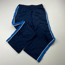 Load image into Gallery viewer, Boys H&T, navy track pants, elasticated, Inside leg: 42cm, FUC, size 4,