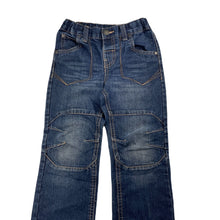 Load image into Gallery viewer, Boys H&T, dark denim jeans, adjustable, Inside leg: 41cm, FUC, size 4,