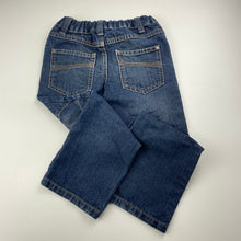 Load image into Gallery viewer, Boys H&T, dark denim jeans, adjustable, Inside leg: 41cm, FUC, size 4,