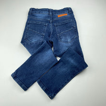 Load image into Gallery viewer, Boys 1964 Denim Co, blue stretch denim jeans, adjustable, Inside leg: 44cm, GUC, size 4,