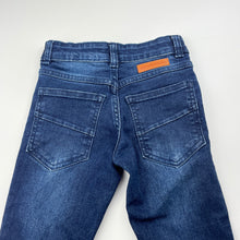 Load image into Gallery viewer, Boys 1964 Denim Co, blue stretch denim jeans, adjustable, Inside leg: 44cm, GUC, size 4,