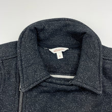 Load image into Gallery viewer, Girls Milkshake, fleece lined black & silver metallic jacket, EUC, size 6,