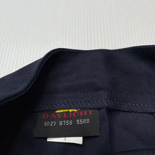 Load image into Gallery viewer, Girls DAYLIGHT, navy school skirt, L: 42cm, W: 28cm across, EUC, size 4-6,