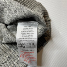 Load image into Gallery viewer, Boys Pumpkin Patch, grey & black knitted cotton cardigan / sweater, EUC, size 10,