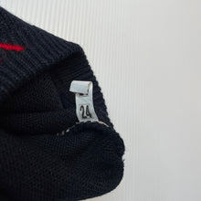 Load image into Gallery viewer, Boys STEFFEN SCHRAUT, navy & grey knit sweater, no size, armpit to armpit: 32cm, shoulder to cuff: 35cm, small mark back left sleeve, FUC, size 4-5,