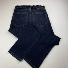 Load image into Gallery viewer, Boys Indie, dark stretch denim jeans, adjustable, Inside leg: 58.5cm, GUC, size 8,