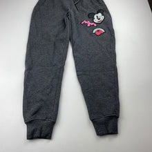 Load image into Gallery viewer, Girls Disney, Mickey/Minnie fleece lined track pants, Inside leg: 52cm, GUC, size 8,