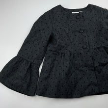 Load image into Gallery viewer, Girls Ladybird, lined lightweight wool blend jacket, shoudler to cuff: 38.5cm, EUC, size 8,