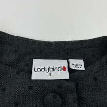 Load image into Gallery viewer, Girls Ladybird, lined lightweight wool blend jacket, shoudler to cuff: 38.5cm, EUC, size 8,