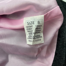 Load image into Gallery viewer, Girls Ladybird, lined lightweight wool blend jacket, shoudler to cuff: 38.5cm, EUC, size 8,