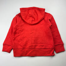 Load image into Gallery viewer, Boys Osh Kosh, orange fleece lined zip hoodie sweater, light mark hood, FUC, size 4,