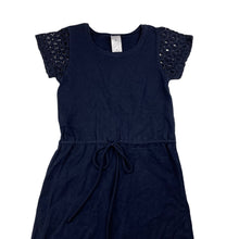 Load image into Gallery viewer, Girls Target, navy casual dress, wash fade, FUC, size 6, L: 61cm