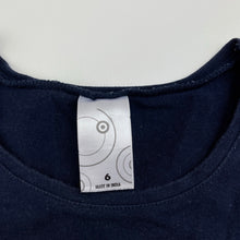 Load image into Gallery viewer, Girls Target, navy casual dress, wash fade, FUC, size 6, L: 61cm