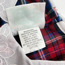 Load image into Gallery viewer, Girls Marjory Daw, vintage gingham long sleeve dress, EUC, size 5-6, L: 77cm