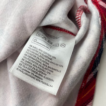 Load image into Gallery viewer, Girls tartan, long sleeve dress, armpit to armpit: 31cm, shoulder to cuff: 42cm, wash fade, FUC, size 6-7, L: 61cm