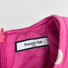 Load image into Gallery viewer, Girls French Cat, lined embroidered short sleeve dress, FUC, size 6, L: 55cm