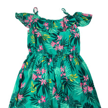 Load image into Gallery viewer, Girls Tommy Bahama, lined floral summer dress, GUC, size 8, L: 75cm at front