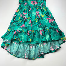 Load image into Gallery viewer, Girls Tommy Bahama, lined floral summer dress, GUC, size 8, L: 75cm at front