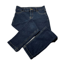 Load image into Gallery viewer, Girls Target, dark stretch denim jeans, adjustable, Inside leg: 52.5cm, EUC, size 8,