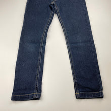 Load image into Gallery viewer, Girls Target, dark stretch denim jeans, adjustable, Inside leg: 52.5cm, EUC, size 8,