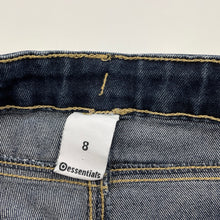 Load image into Gallery viewer, Girls Target, dark stretch denim jeans, adjustable, Inside leg: 52.5cm, EUC, size 8,