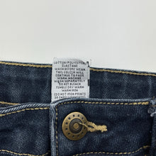 Load image into Gallery viewer, Girls Target, dark stretch denim jeans, adjustable, Inside leg: 52.5cm, EUC, size 8,