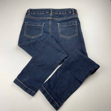 Load image into Gallery viewer, Girls Target, dark stretch denim jeans, adjustable, Inside leg: 52.5cm, EUC, size 8,