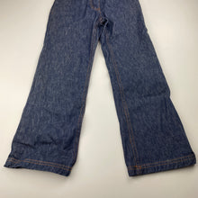 Load image into Gallery viewer, unisex Fred Bare, dark denim jeans, elasticated, Inside leg: 49cm, EUC, size 4,