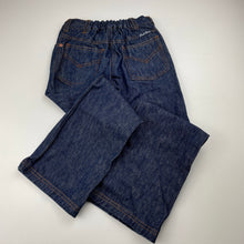 Load image into Gallery viewer, unisex Fred Bare, dark denim jeans, elasticated, Inside leg: 49cm, EUC, size 4,