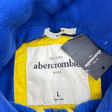 Load image into Gallery viewer, Boys Abercrombie Kids, soft feel fleece lined zip up sweater, armpit to armpit: 43cm, shoulder to cuff: 59.5cm, EUC, size 12-13,