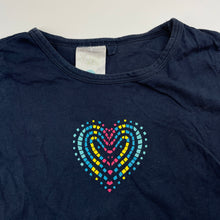 Load image into Gallery viewer, Girls Lily & Dan, navy cotton pyjama top, FUC, size 7-8,