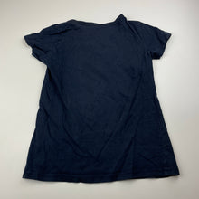 Load image into Gallery viewer, Girls Lily & Dan, navy cotton pyjama top, FUC, size 7-8,