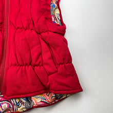 Load image into Gallery viewer, Girls red, soft feel vest, no labels, armpit to armpit: 34cm unstretched, EUC, size 6-8,