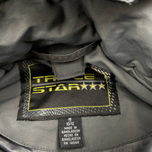 Load image into Gallery viewer, Boys TRIPLE STAR, grey puffer vest / jacket, detachable hood, EUC, size 10-12,