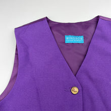 Load image into Gallery viewer, unisex Windsor Riding Apparel, vintage wool blend equestrian waistcoat / vest, GUC, size 10,