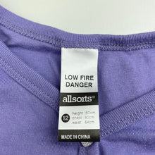 Load image into Gallery viewer, Girls Allsorts, cotton long sleeve pyjama top, FUC, size 12,