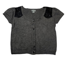 Load image into Gallery viewer, Girls Urban, soft feel lightweight knit short sleeve cardigan, EUC, size 8,