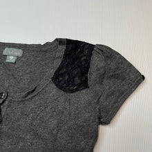 Load image into Gallery viewer, Girls Urban, soft feel lightweight knit short sleeve cardigan, EUC, size 8,