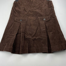 Load image into Gallery viewer, Girls Les Enphants, lined corduroy cotton dress, FUC, size 8, L: 65cm