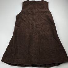 Load image into Gallery viewer, Girls Les Enphants, lined corduroy cotton dress, FUC, size 8, L: 65cm