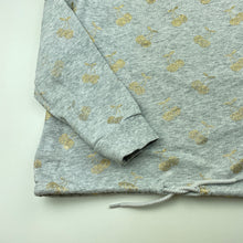 Load image into Gallery viewer, Girls Seed, grey marle cotton lightweight sweater, wash fade, FUC, size 7-8,