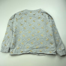 Load image into Gallery viewer, Girls Seed, grey marle cotton lightweight sweater, wash fade, FUC, size 7-8,