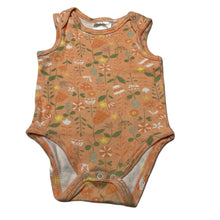 Load image into Gallery viewer, Girls 4 Baby, floral cotton bodysuit / romper, wash fade, FUC, size 00,