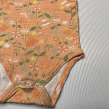 Load image into Gallery viewer, Girls 4 Baby, floral cotton bodysuit / romper, wash fade, FUC, size 00,