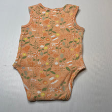 Load image into Gallery viewer, Girls 4 Baby, floral cotton bodysuit / romper, wash fade, FUC, size 00,