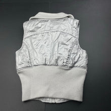 Load image into Gallery viewer, Girls Urban, silver vest / sleeveless jacket, FUC, size 8,