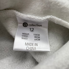 Load image into Gallery viewer, Girls B Collection, fleece lined hoodie sweater dress, EUC, size 12, L: 67cm at front
