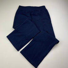 Load image into Gallery viewer, Girls H&T, navy fleece lined track pants, elasticated, Inside leg: 48.5cm, EUC, size 6,